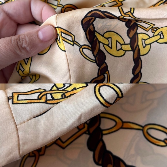 NWT Industry Republic Clothing Satin Chain Print Blouse S - Picture 13 of 15